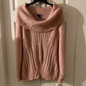 a.n.a Pink Cowl Neck Sweater